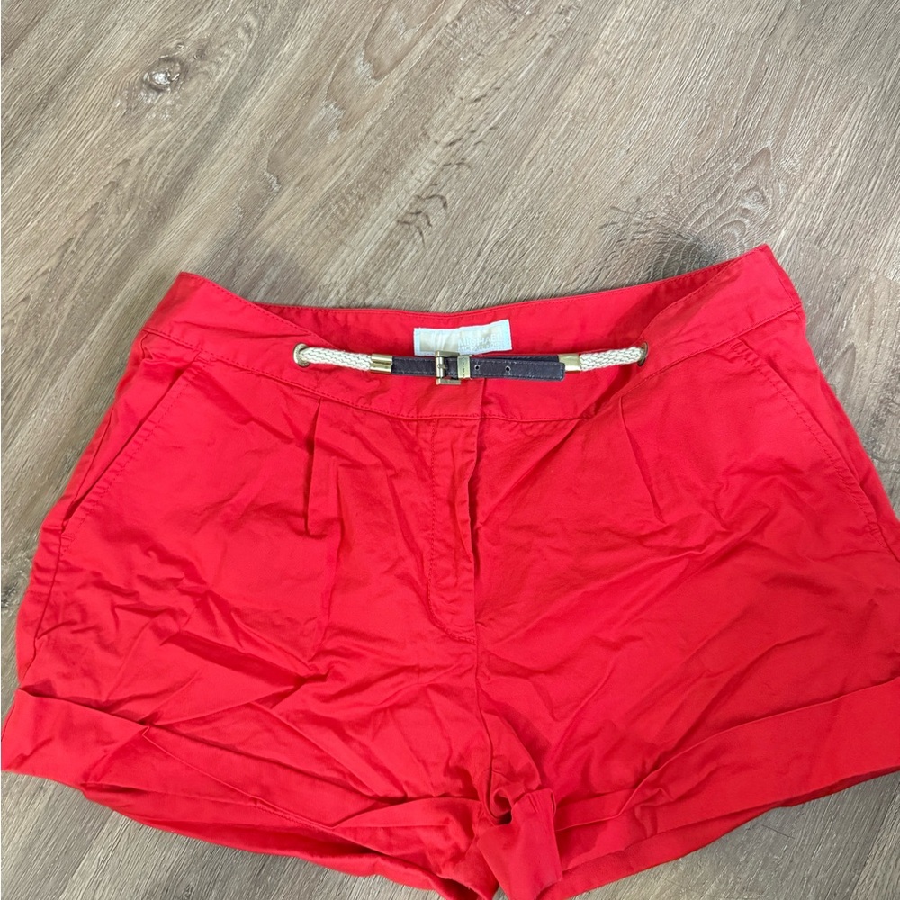 MICHAEL Michael Kors High Waist Red Shorts